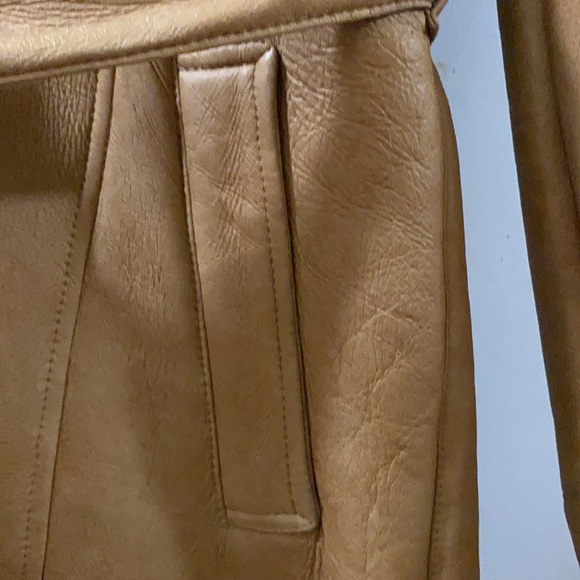 Privilego Tan Shearling Coat - Picture 4 of 16